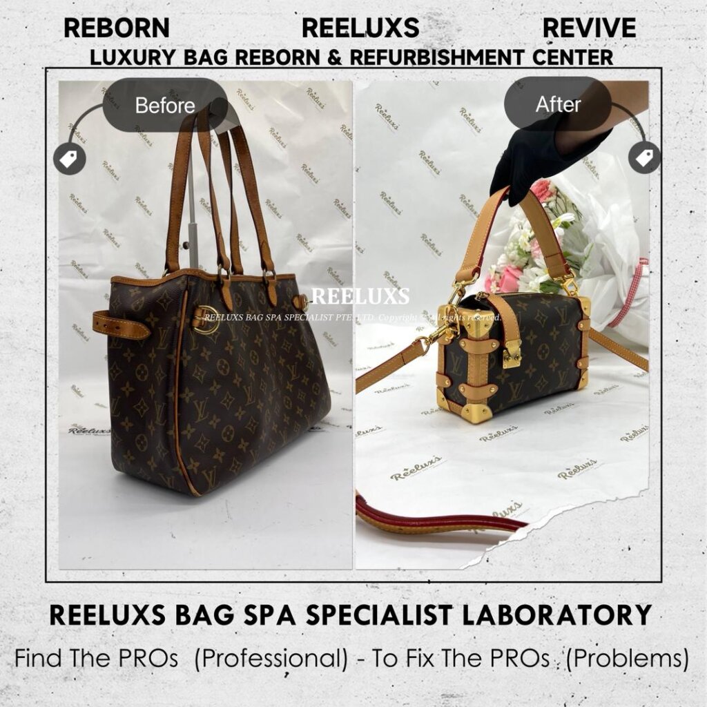 Monogram Tote Bag Customised Into Mini Trunk Crossbody Bag | REELUXS — frame 4