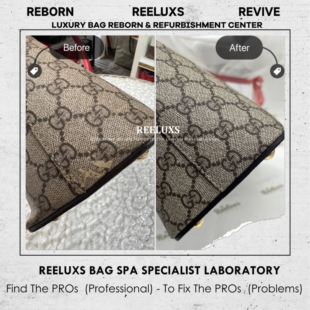 GG Supreme Tote Bag Canvas Oxidation Replacement Leather Faded Color Restoration &… — frame 6
