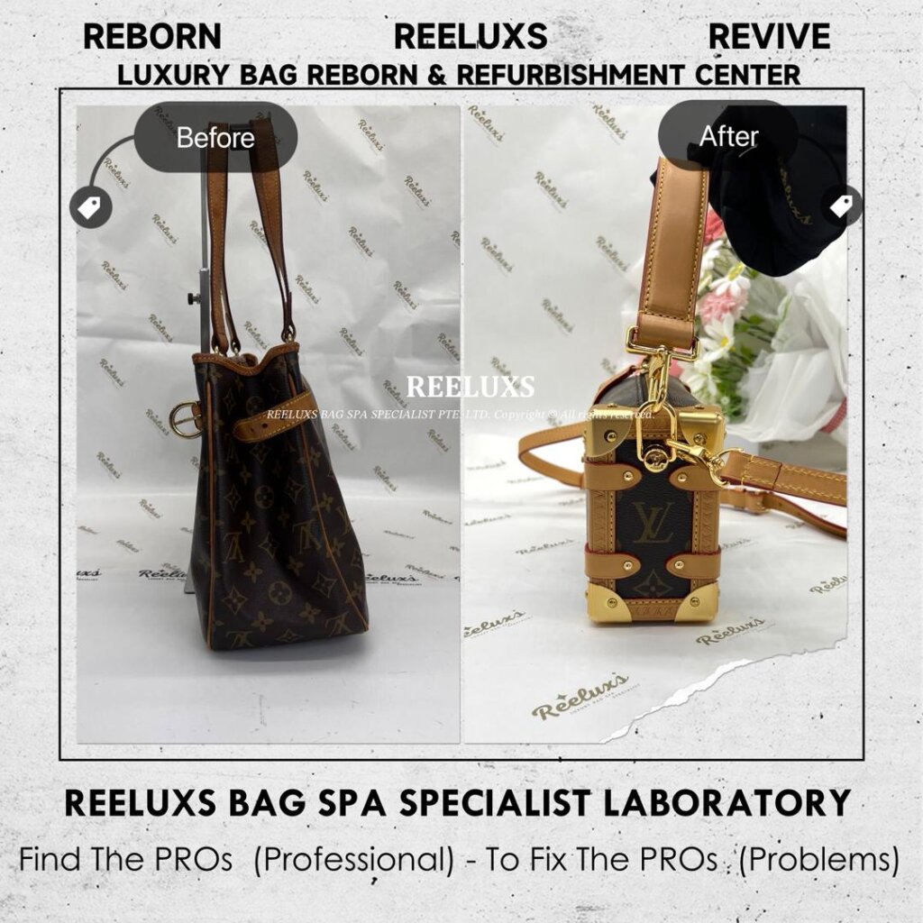 Monogram Tote Bag Customised Into Mini Trunk Crossbody Bag | REELUXS — frame 5