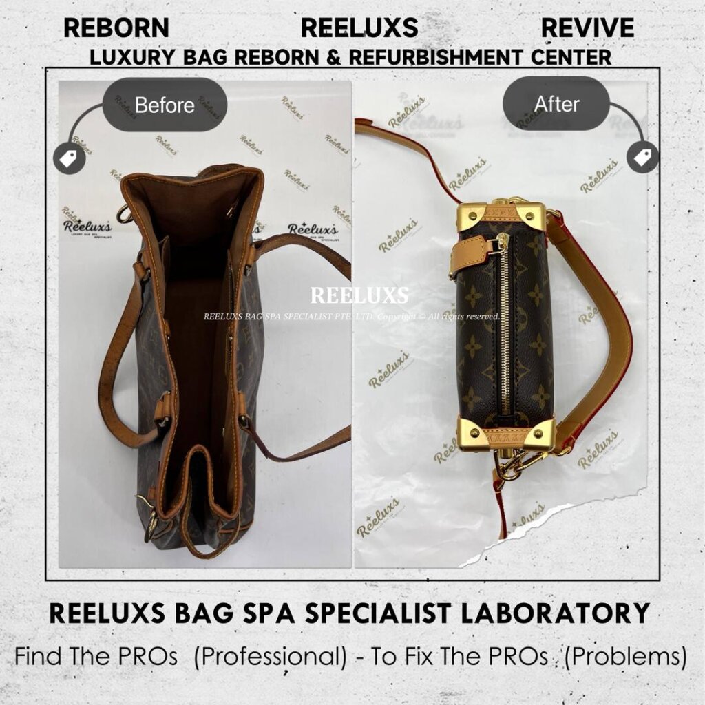 Monogram Tote Bag Customised Into Mini Trunk Crossbody Bag | REELUXS — frame 3