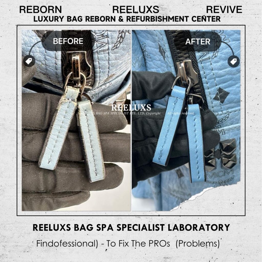 Stark Visetos Backpack Leather Leather Crack Leather Puller Damage Replacement & Inner… — frame 9