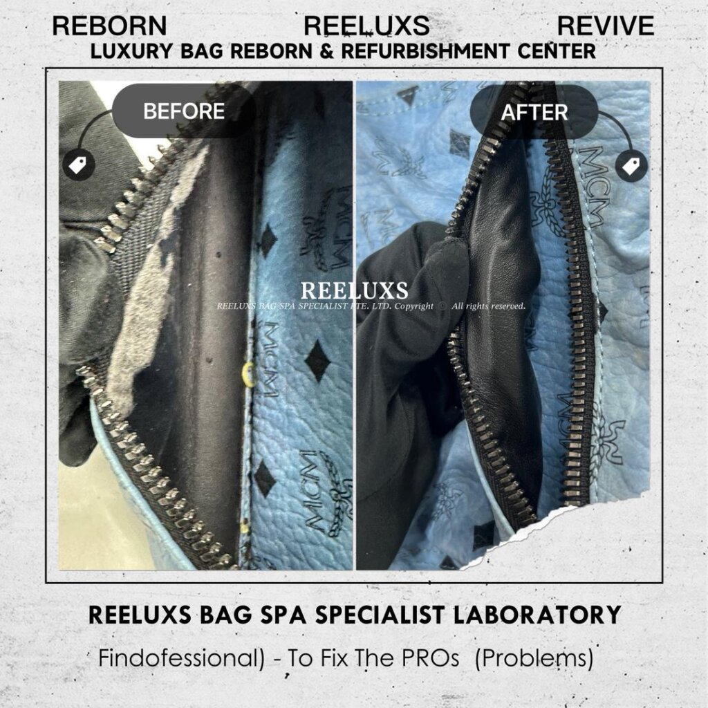 Stark Visetos Backpack Leather Leather Crack Leather Puller Damage Replacement & Inner… — frame 3