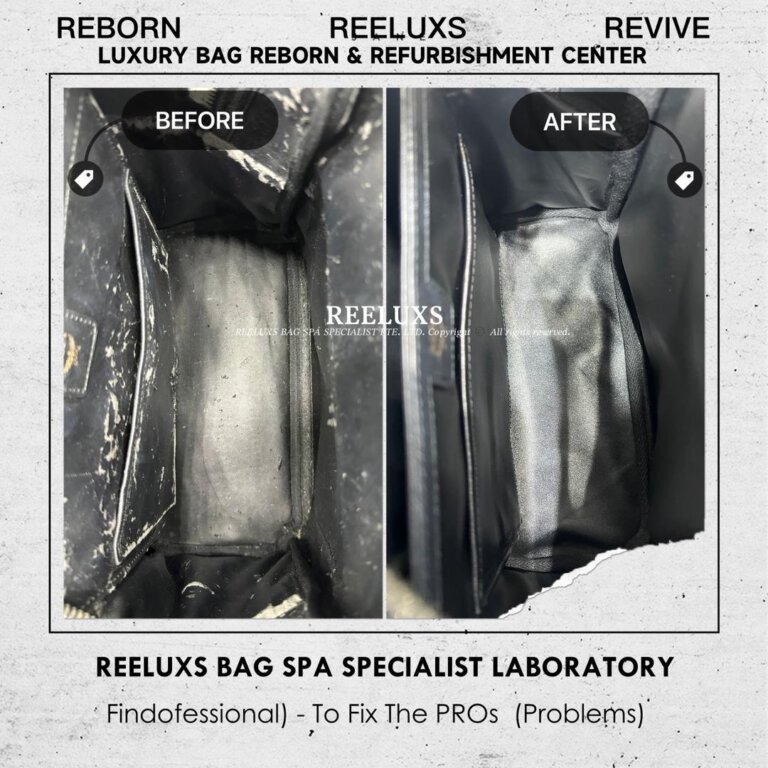 MCM Stark Visetos Backpack Leather Leather Crack Leather Puller Damage Replacement & Inner Leather Oxidation Peel Off Refurbishment