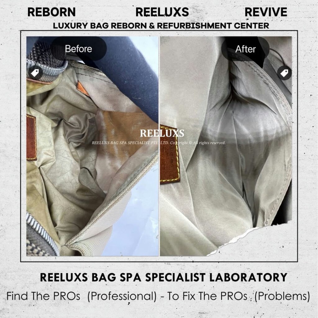 Damier Geant Citadin Messenger Bag Inner Melted Sticky Oxidation Damaged Refurbishment |… — frame 6