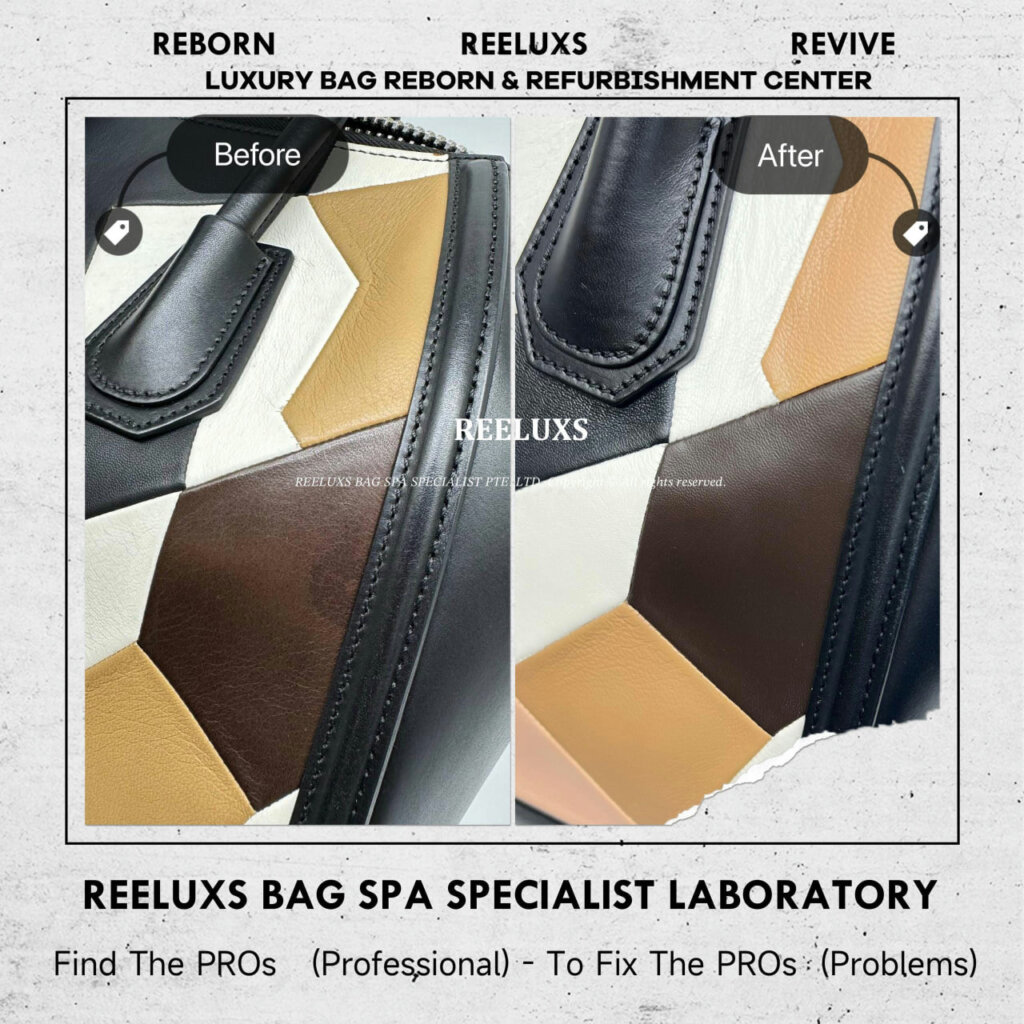 Antigona Top Handle Bag: Leather Dullness, Corner Color Peeling, and Color Transfer… — frame 4