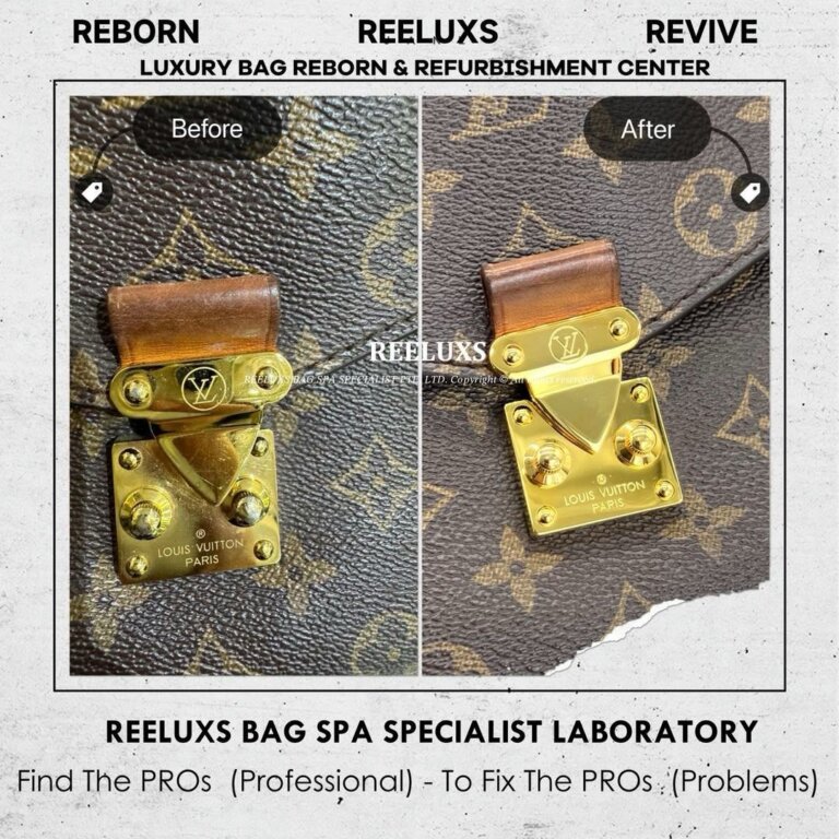 Louis Vuitton Metis Bag Entire Oil Edge Cracked & Damage & Hardware Fading & Tarnish Oxidation 24K Gold Re-plating Refurbiment✨ | REELUXS