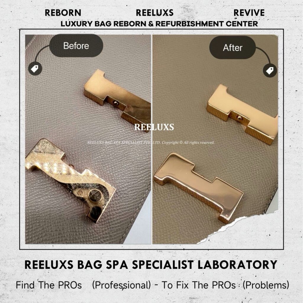 Constance Handbag Logo Tarnish Oxidation Refurbishment | REELUXS — frame 3