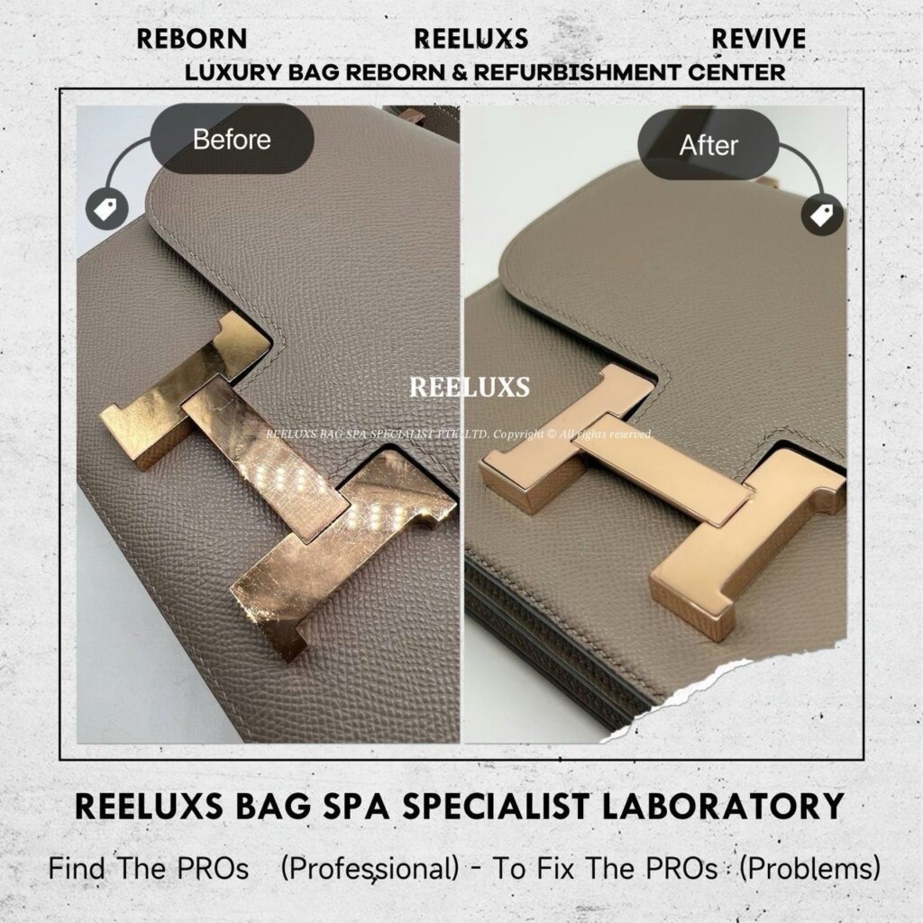 Constance Handbag Logo Tarnish Oxidation Refurbishment | REELUXS — frame 1