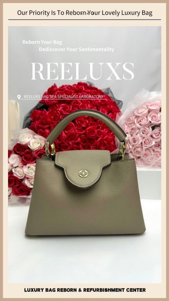 LV Capucines BB Dusty , Interior Leather Oxidation , Peel Off ,… — frame 6