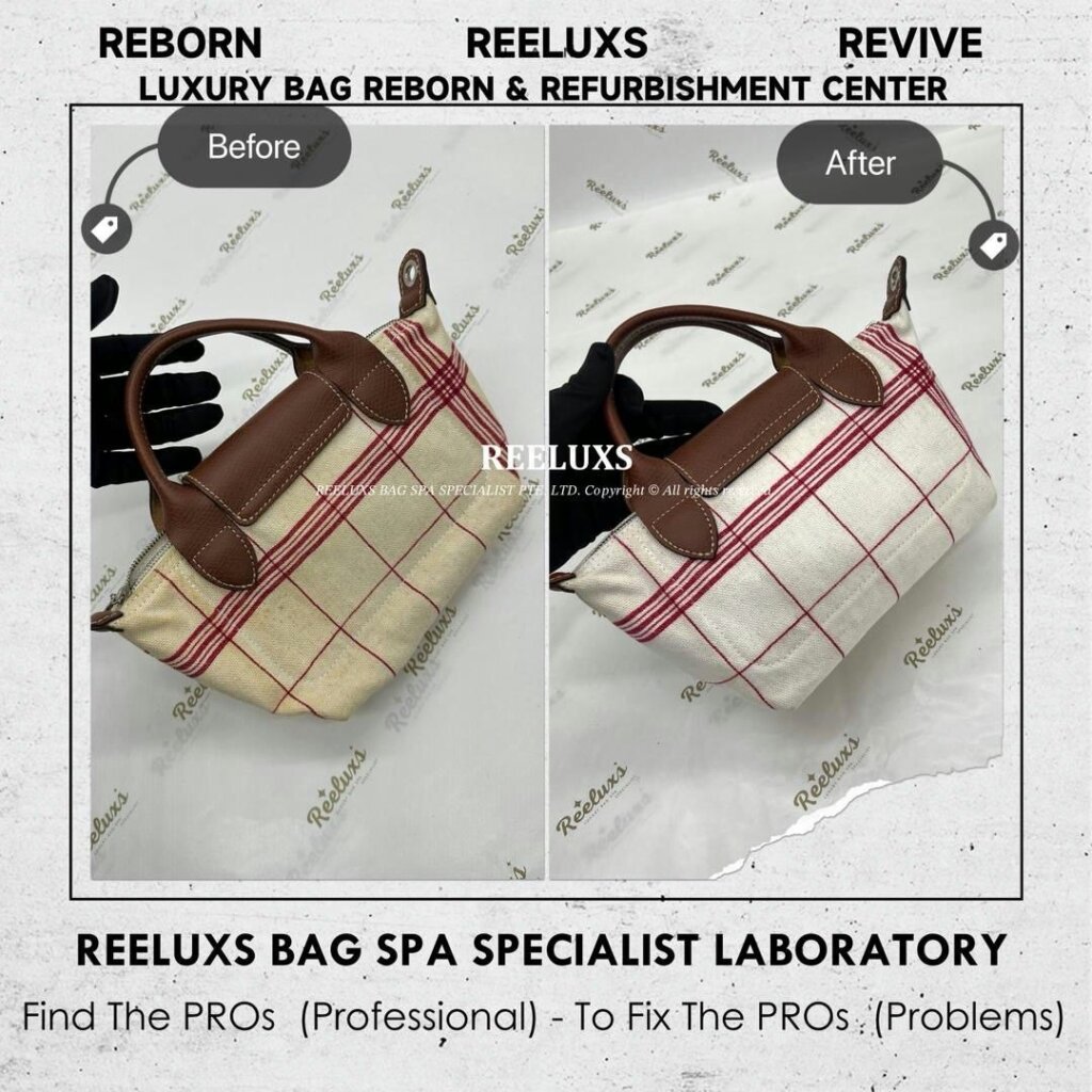 Small Le Pliage Torchon Top Handle Bag Fabric Yellowish Problem Stain Problem… — frame 4