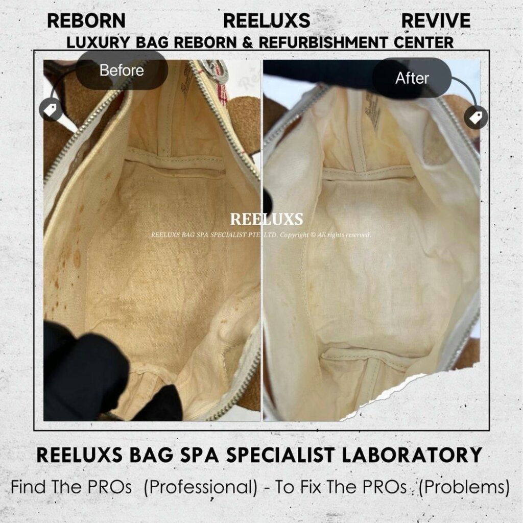 Small Le Pliage Torchon Top Handle Bag Fabric Yellowish Problem Stain Problem… — frame 2