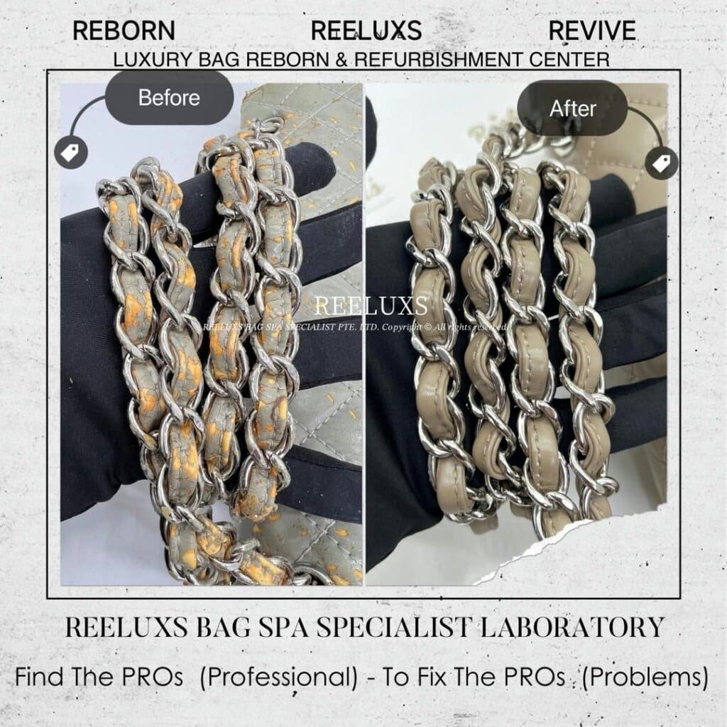 ”In The Business” Flap Bag Leather Cracked, Broken & Peel Off Oxidation… — frame 7