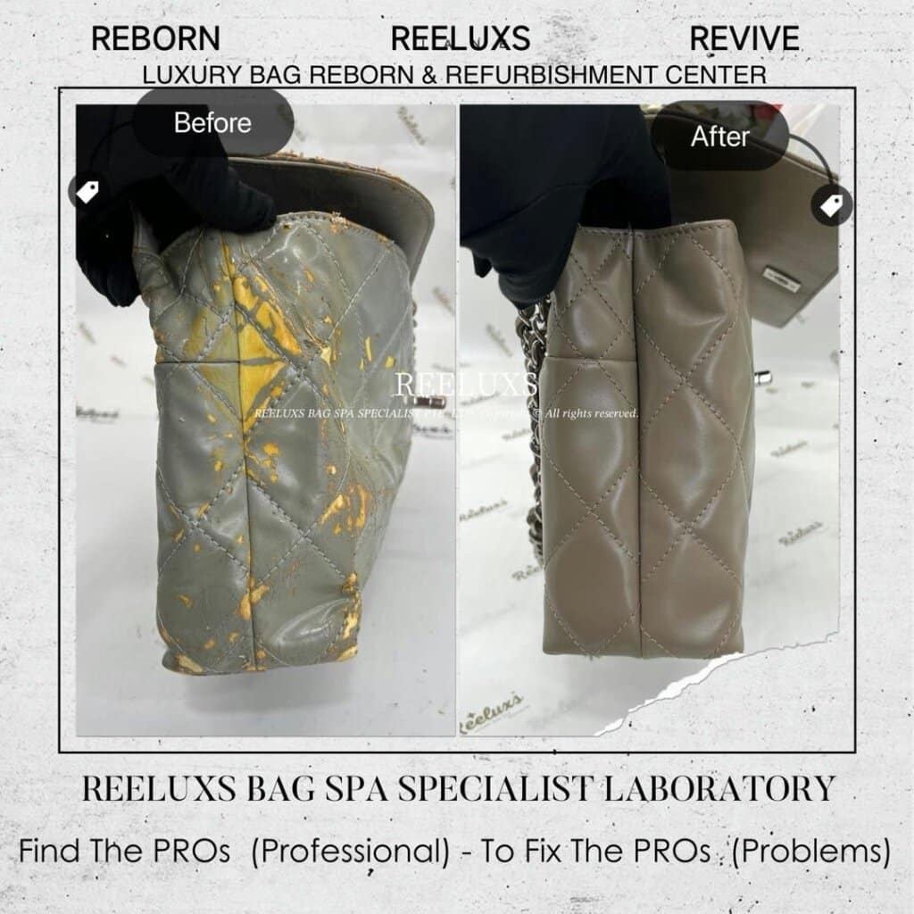 ”In The Business” Flap Bag Leather Cracked, Broken & Peel Off Oxidation… — frame 4