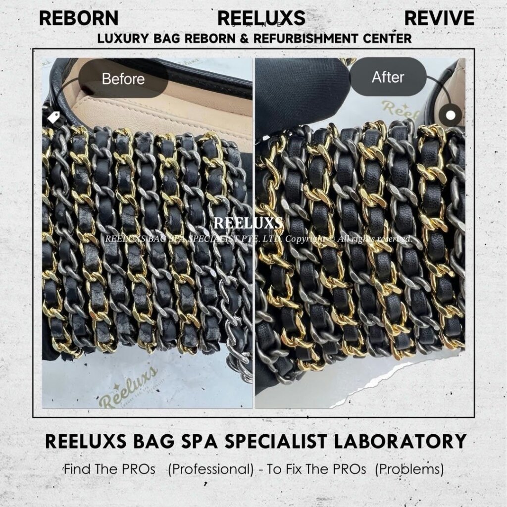 Gabrielle Small Hobo Chain Leather Peeling & Oxidation Refurbishment | REELUXS — frame 1