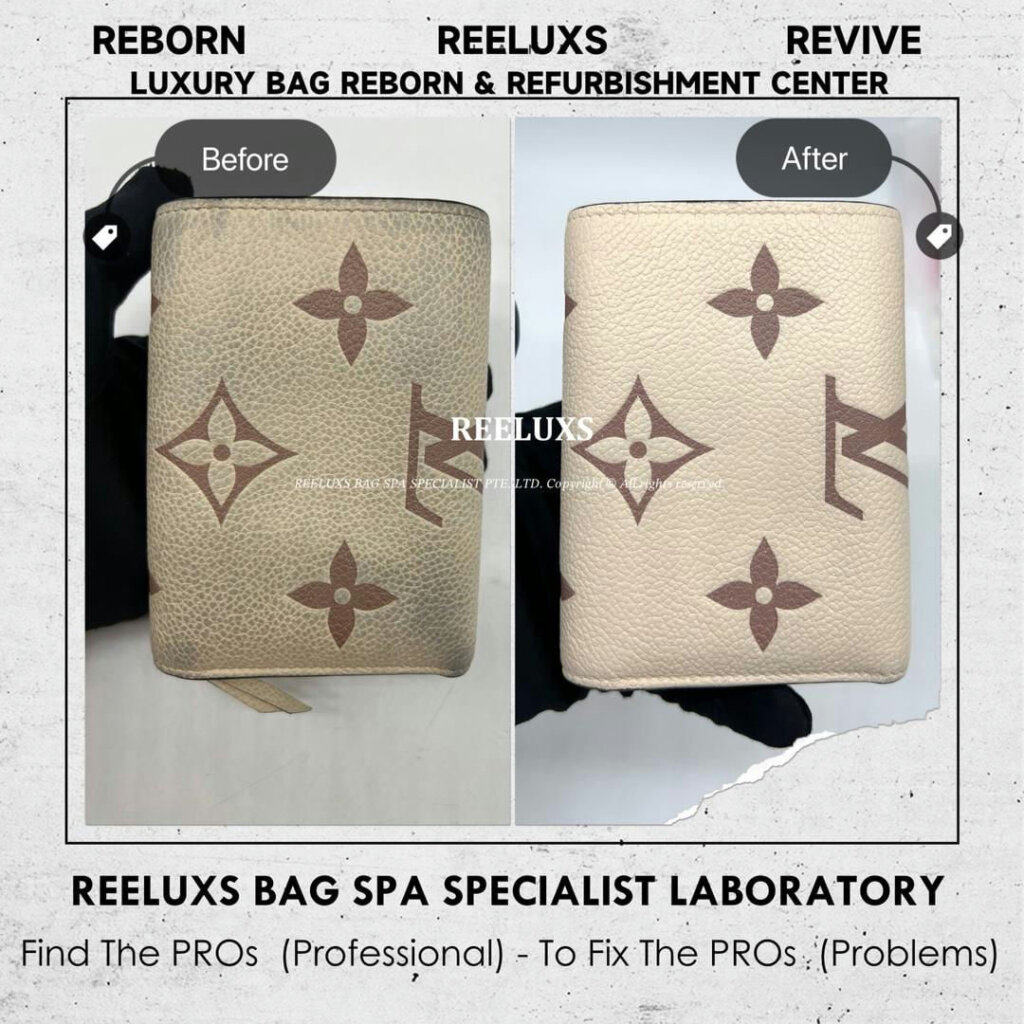 Victorine Bicolour Monogram Empreinte Leather Wallet Color Transfer Stain Problem & Leather… — frame 3