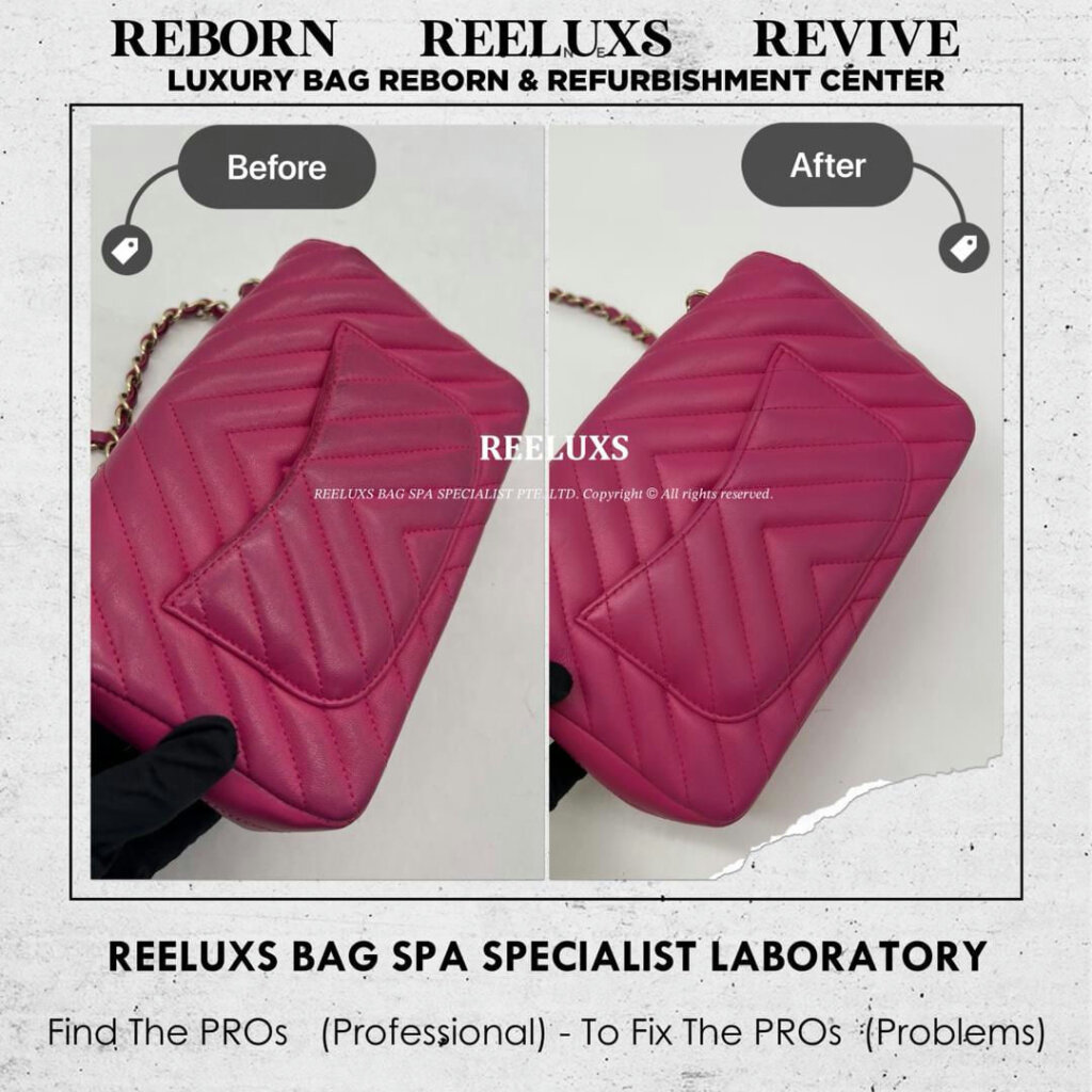Chevron Mini Rectangular Classic Flap Color Faded & Leather Color Transfer Problem… — frame 3