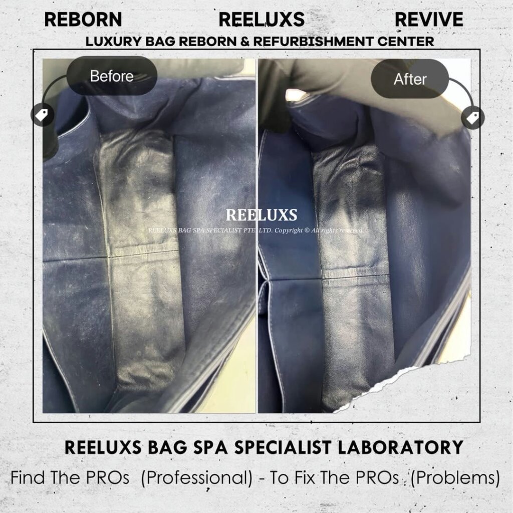 2.55 Reissue Double Flap Bag Interior Leather Cracked Damaged, Peel Off &… — frame 7