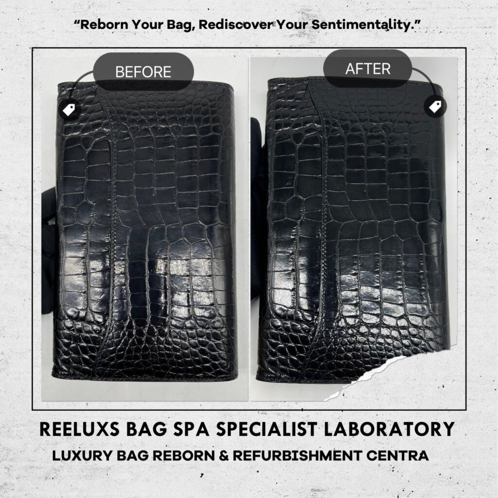Constance Wallet Nano Crocodile Leather Polish Inner Leather Scratches Restoration Metal Logo… — frame 5