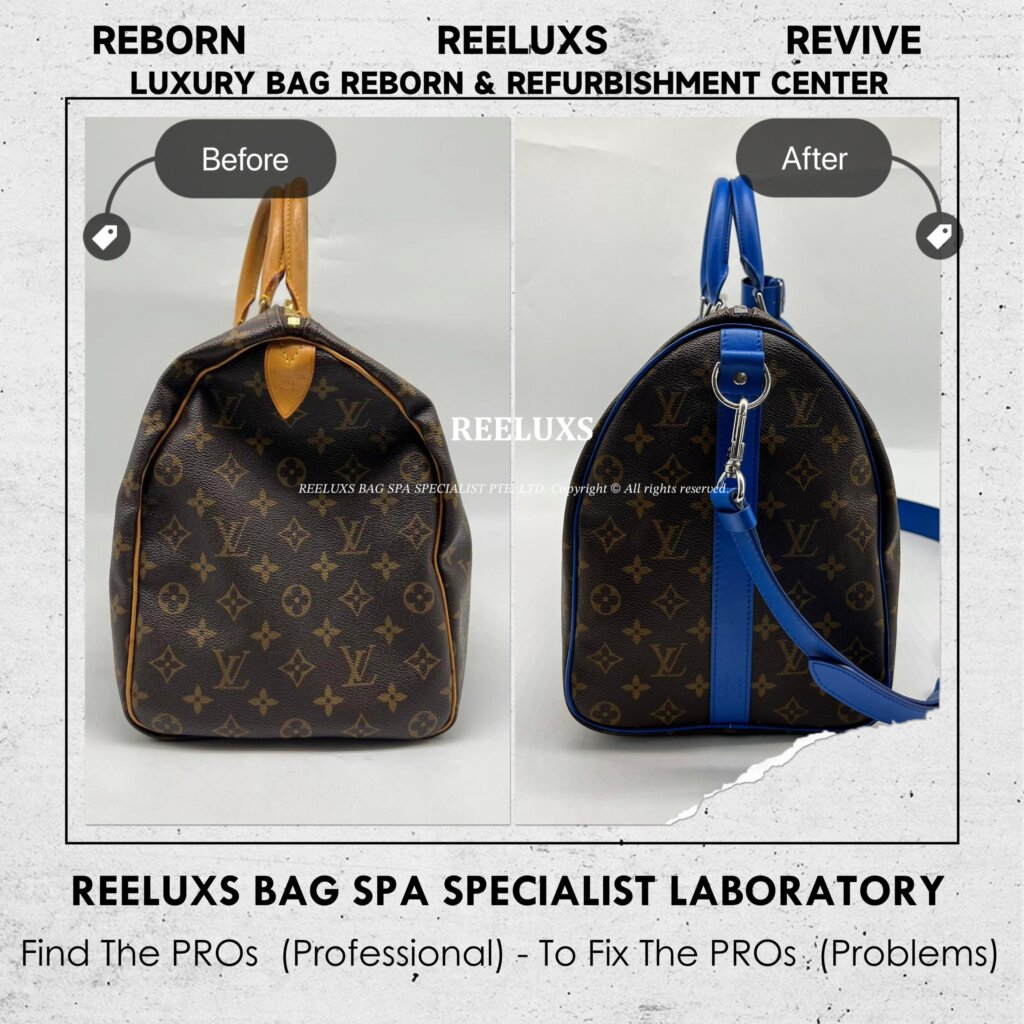 Keepall Bandouliere Bag Entire Vachetta Cracked & Damage Fully Stained Customized To… — frame 7