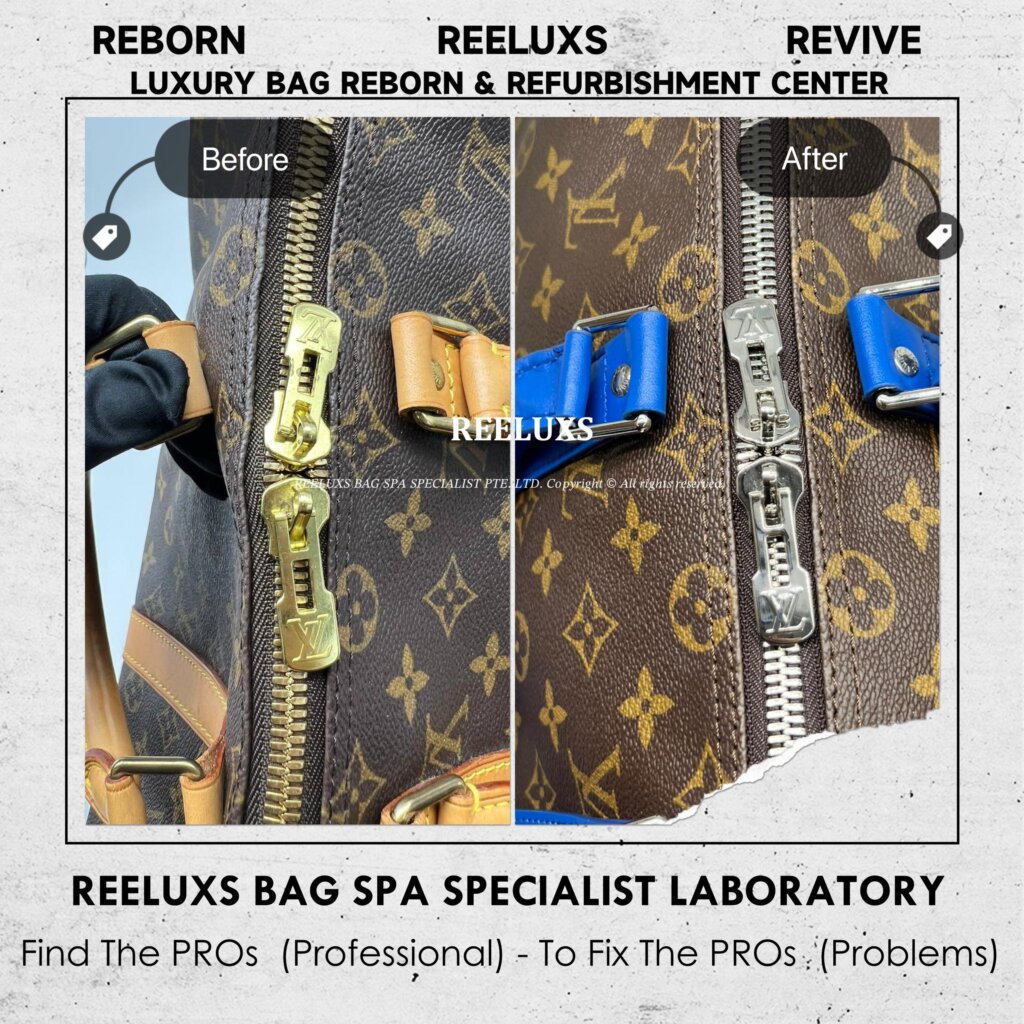 Keepall Bandouliere Bag Entire Vachetta Cracked & Damage Fully Stained Customized To… — frame 10