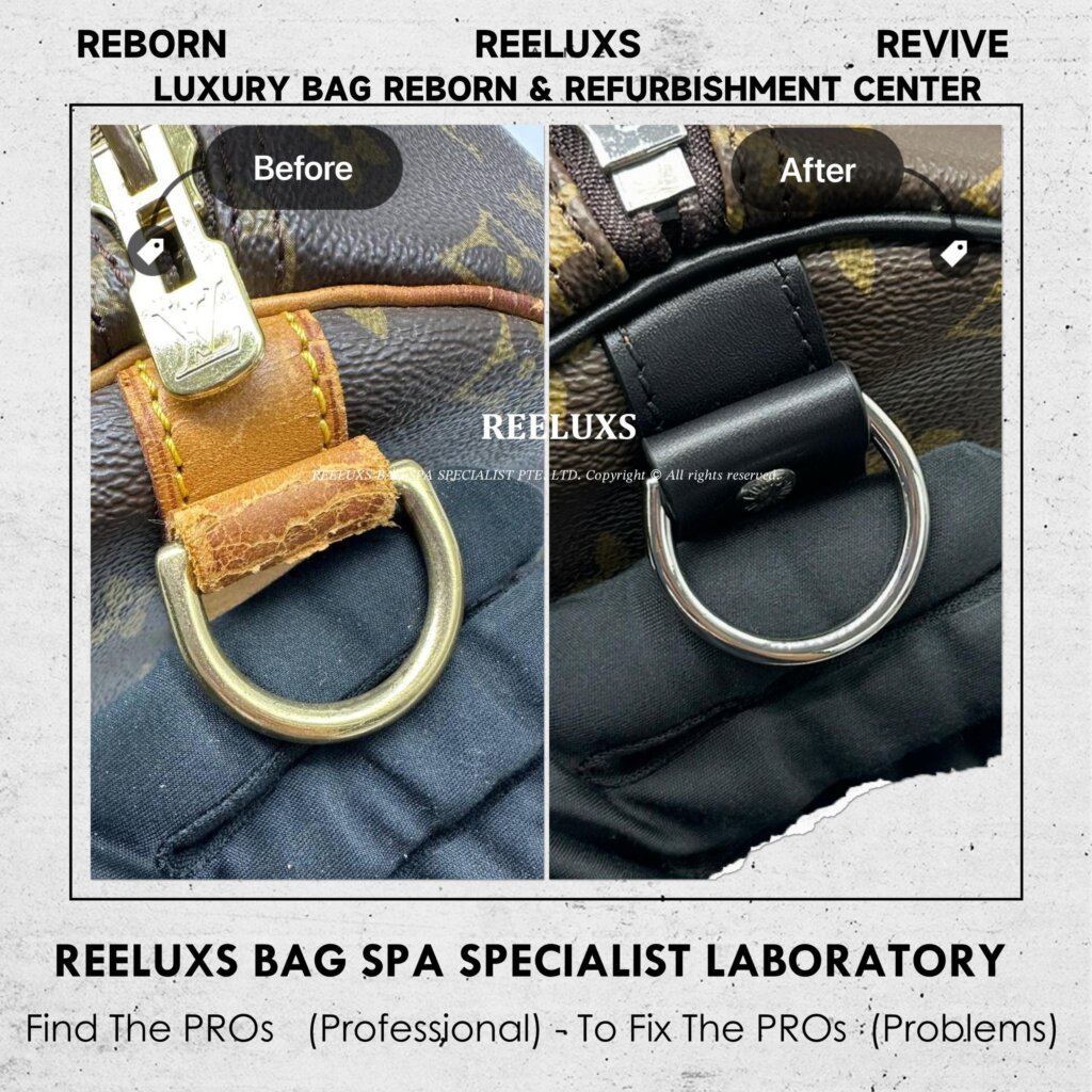 Louis Vuitton Keepall Bandouliere Bag Entire Vachetta Cracked & Damage Fully Stained… — frame 12