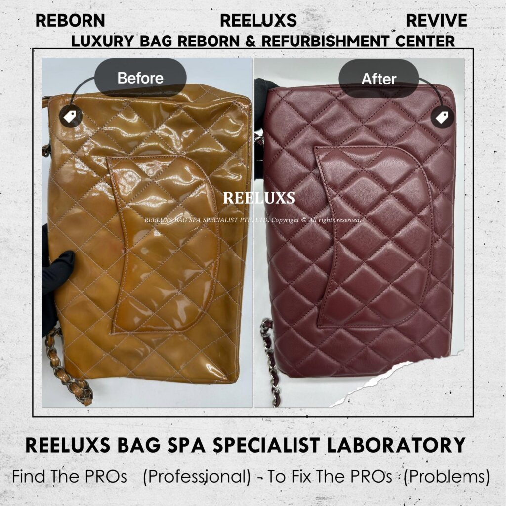 Classic Flap Patent Leather Bag Patent Crack Oxidation Customized To Lambskin Leather — frame 5