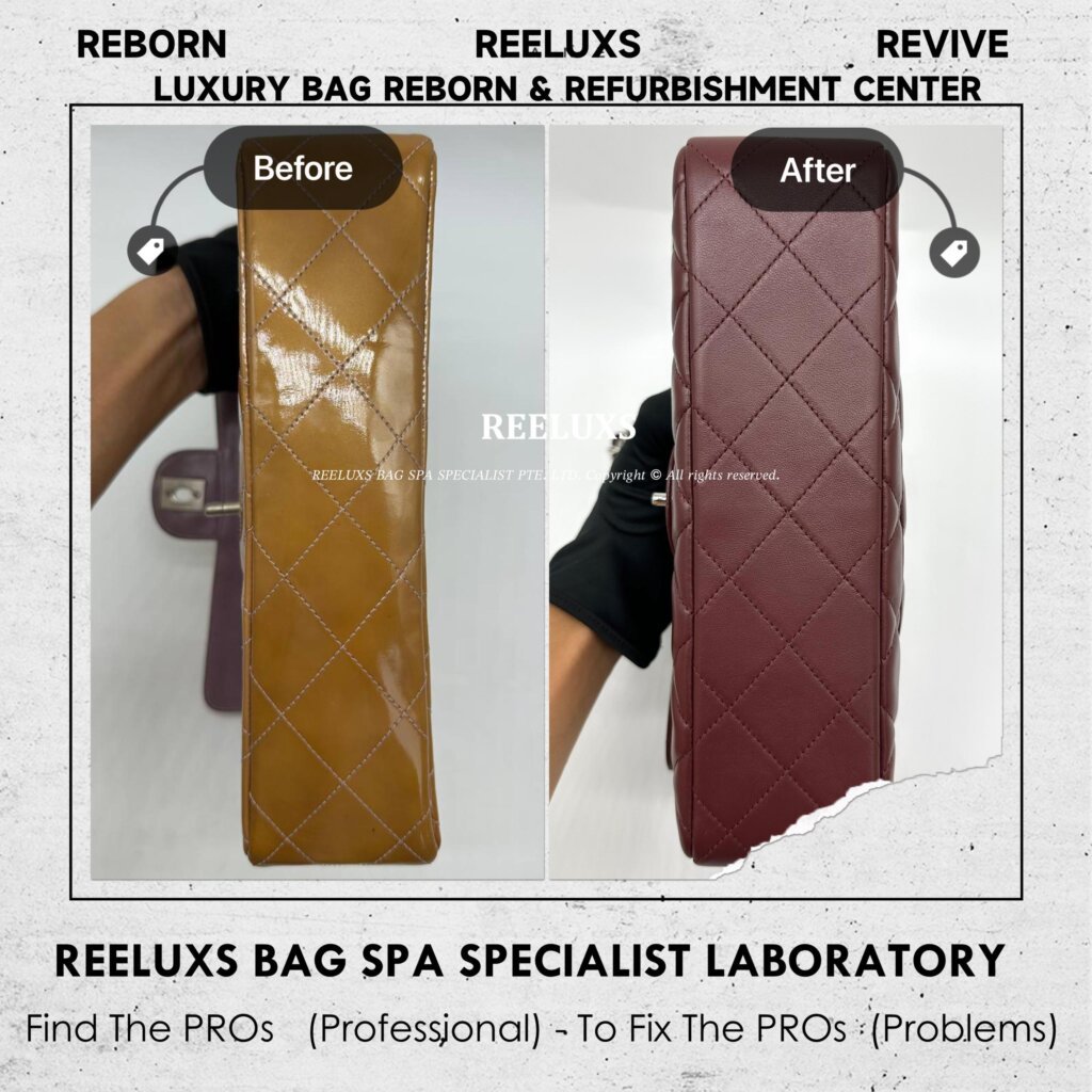Classic Flap Patent Leather Bag Patent Crack Oxidation Customized To Lambskin Leather — frame 7
