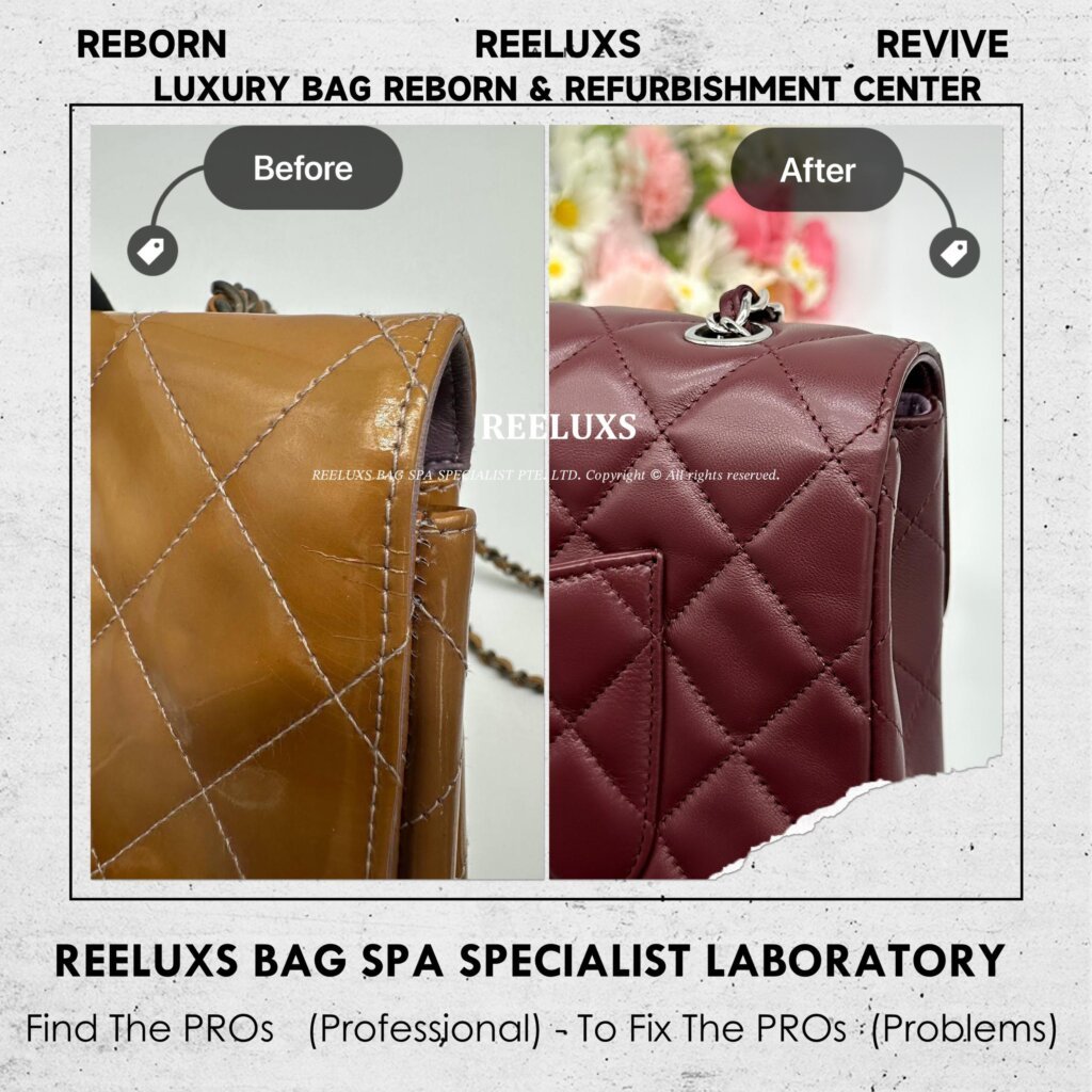 Classic Flap Patent Leather Bag Patent Crack Oxidation Customized To Lambskin Leather — frame 9