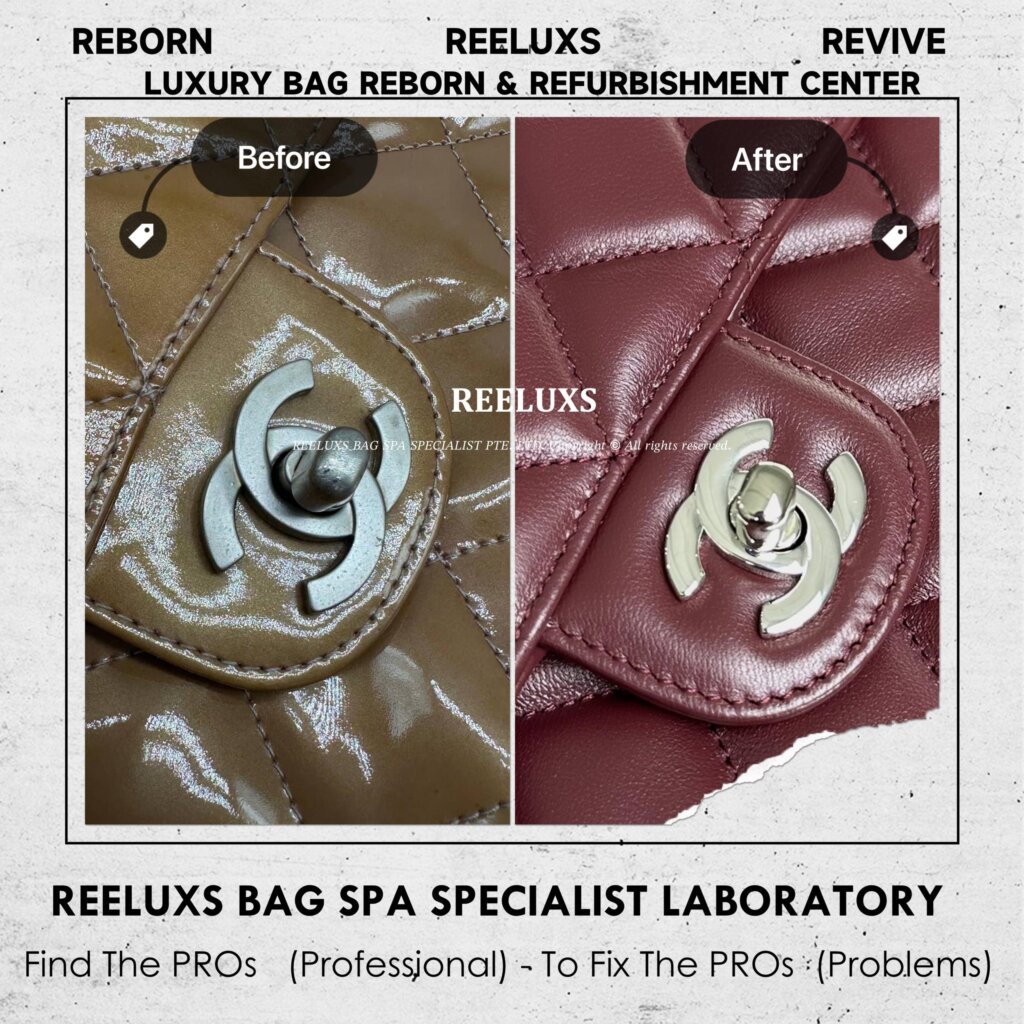Classic Flap Patent Leather Bag Patent Crack Oxidation Customized To Lambskin Leather — frame 10