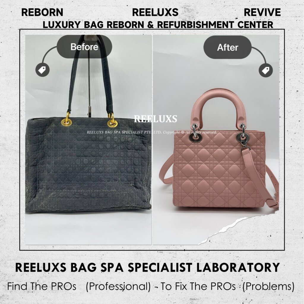 “DIOR Vintage Handbag Mold Problem Customized To Medium Lady Size Refurbishment “ — frame 4
