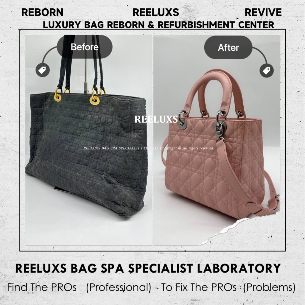 “DIOR Vintage Handbag Mold Problem Customized To Medium Lady Size Refurbishment “ — frame 5