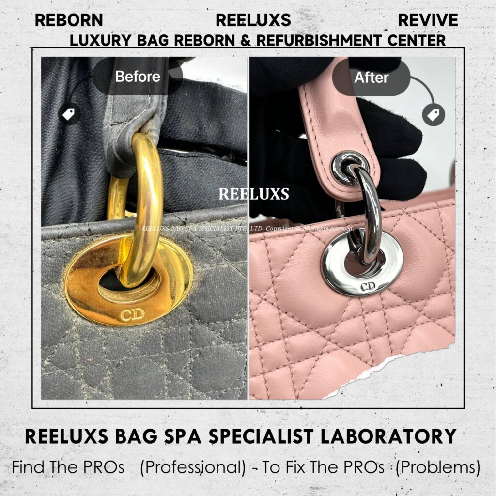“DIOR Vintage Handbag Mold Problem Customized To Medium Lady Size Refurbishment “ — frame 10