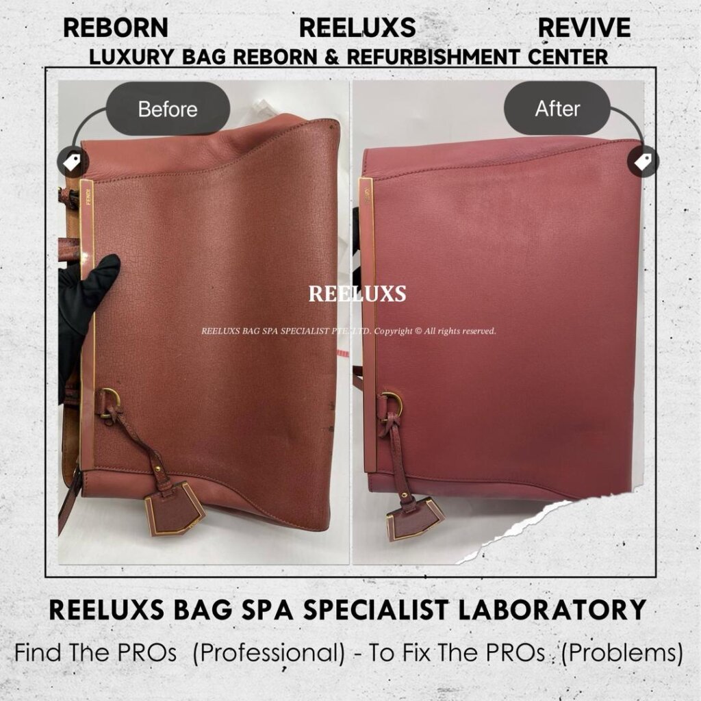 2Jours Tote Bag Leather Color Peel-Off Restoration & Handle Leather Cracked Damage — frame 1