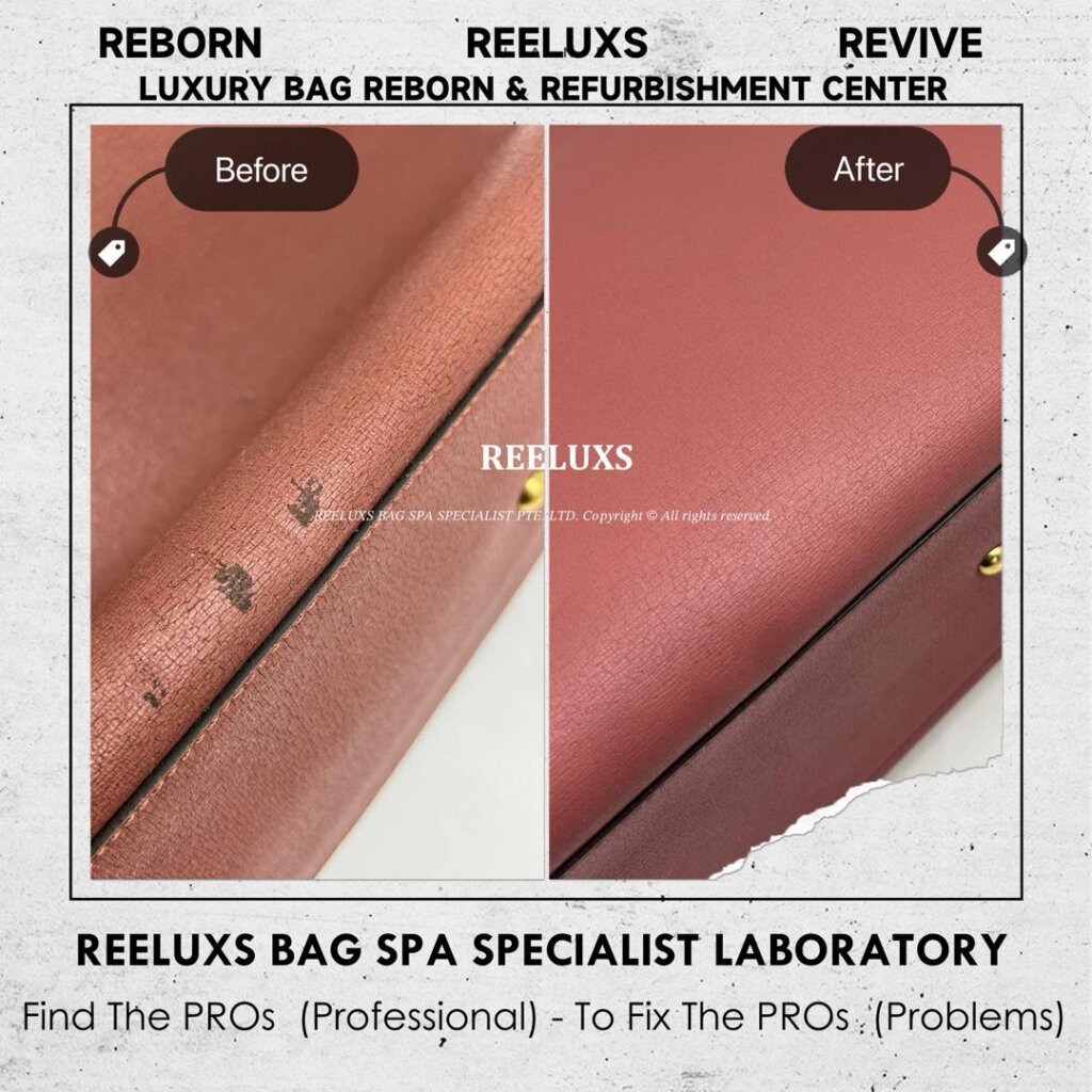 2Jours Tote Bag Leather Color Peel-Off Restoration & Handle Leather Cracked Damage — frame 7