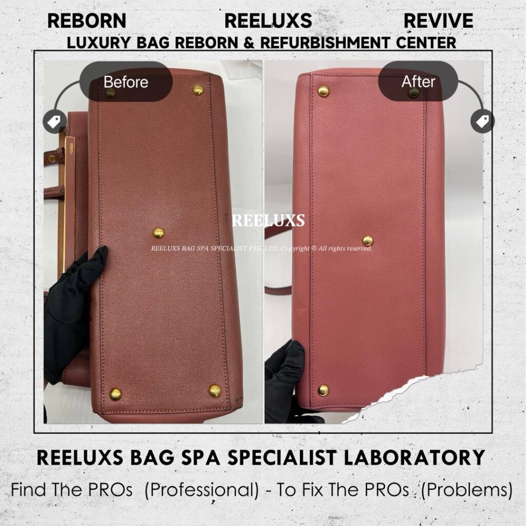 2Jours Tote Bag Leather Color Peel-Off Restoration & Handle Leather Cracked Damage — frame 6