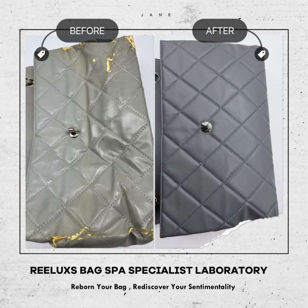 Flap Bag Leather Cracked, Broken & Damaged Oxidation Refurbishment ✨ — frame 6