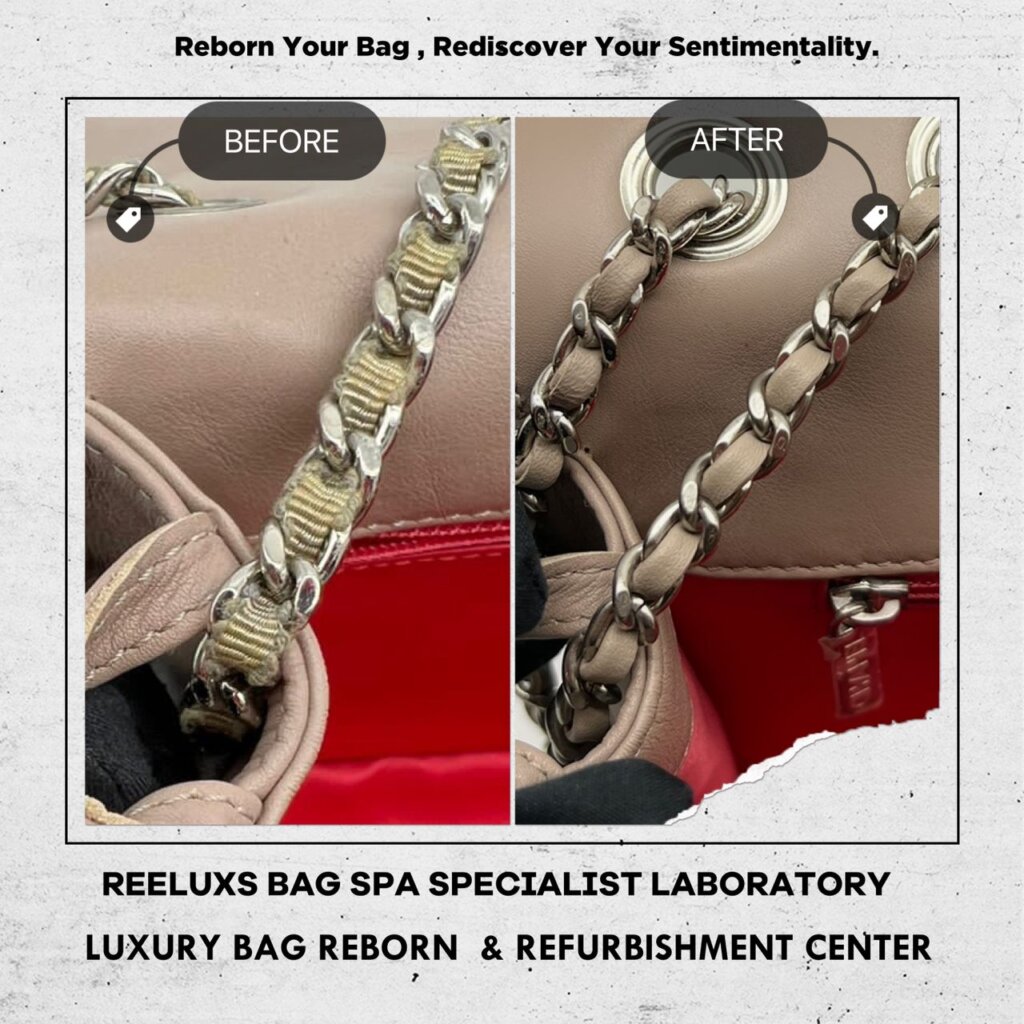Mauve Patent Lipstick CC Patent Leather Sticky Melted Oxidation Customized To Lambskin — frame 8
