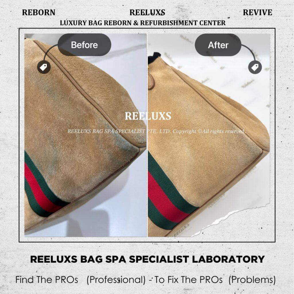 Ophidia Suede Shoulder Bag Suede Color Transfer Problem Deep Nano Suede — frame 2