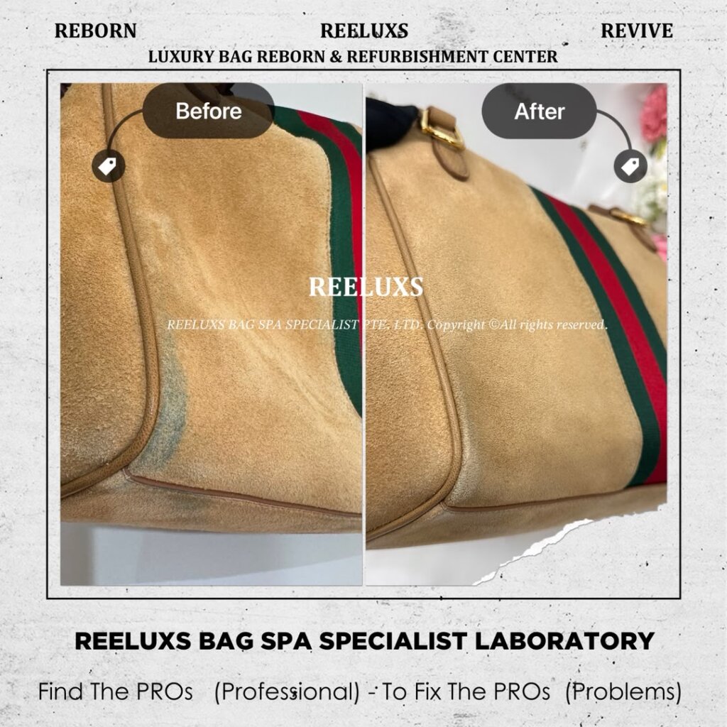 Ophidia Suede Shoulder Bag Suede Color Transfer Problem Deep Nano Suede — frame 3