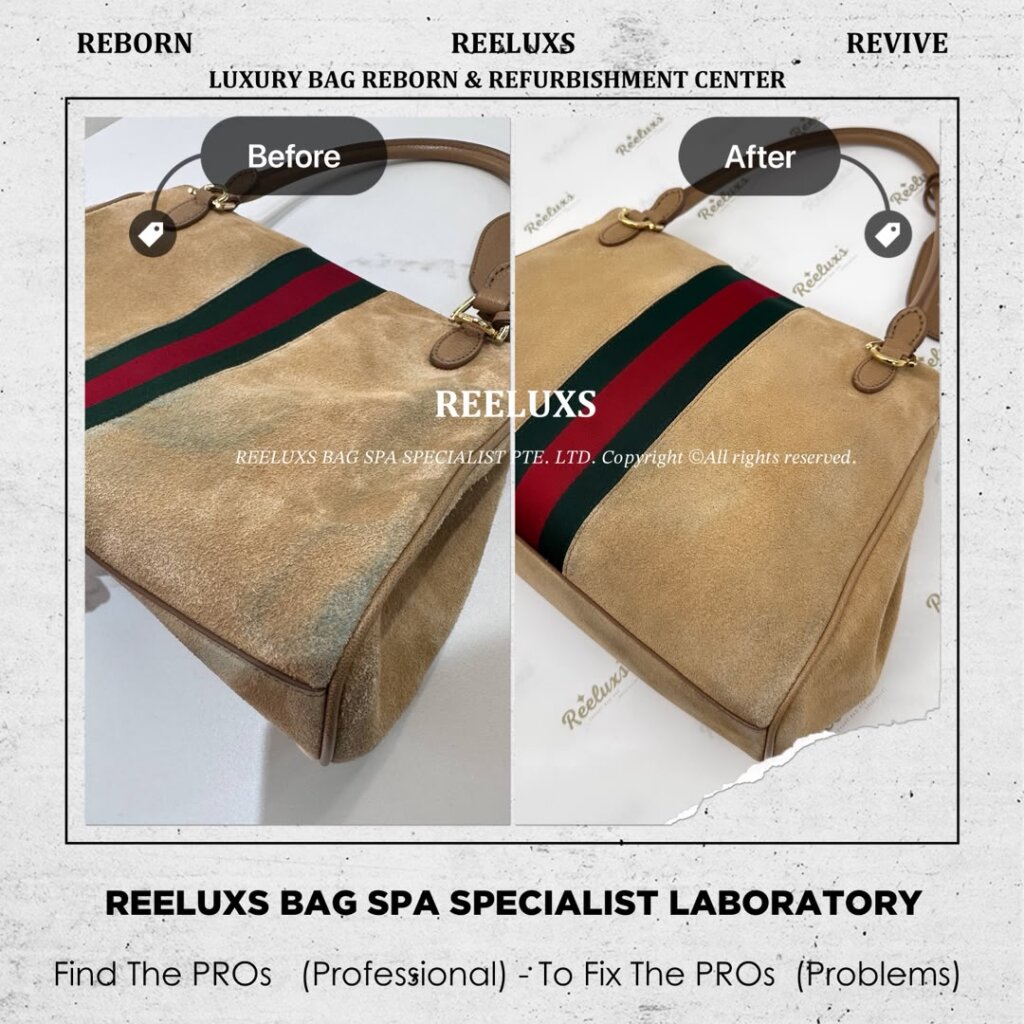 Ophidia Suede Shoulder Bag Suede Color Transfer Problem Deep Nano Suede — frame 4