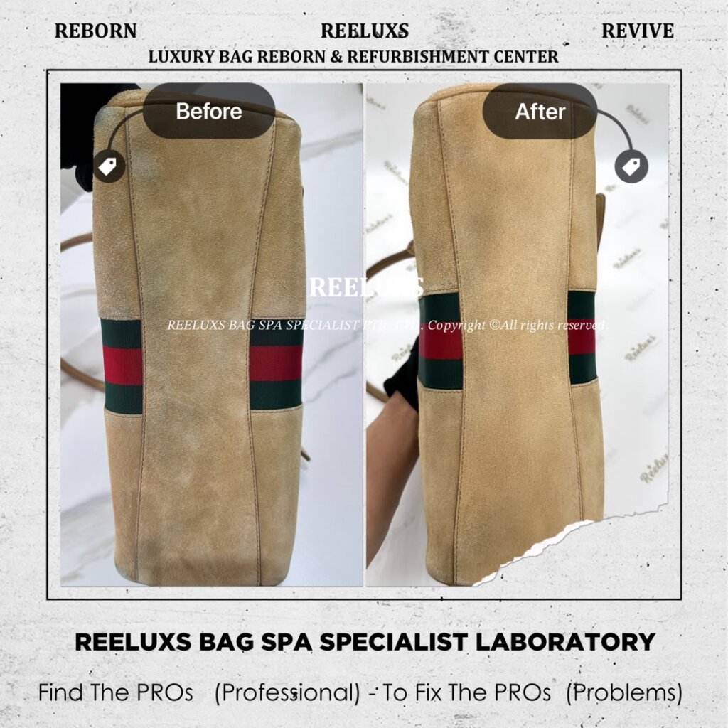 Ophidia Suede Shoulder Bag Suede Color Transfer Problem Deep Nano Suede — frame 5