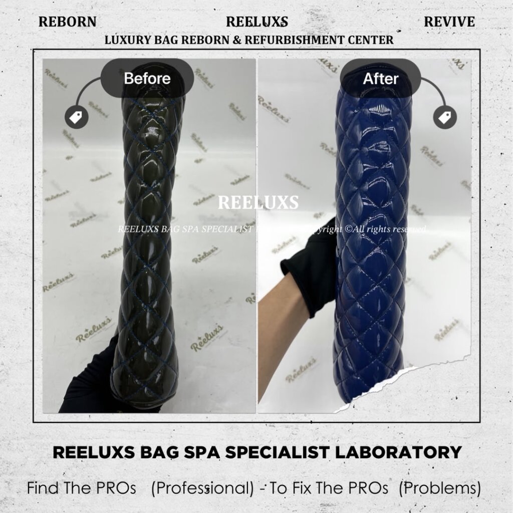 Timeless Clutch Bag Patent Leather Color Oxidation Restoration | REELUXS — frame 7