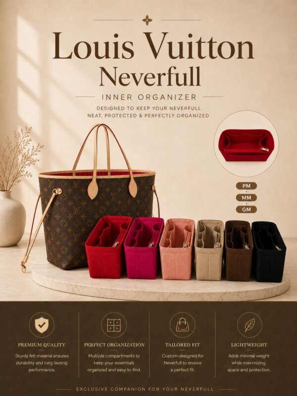 REELUXS Organizer -  Louis Vuitton Neverfull Size Guide