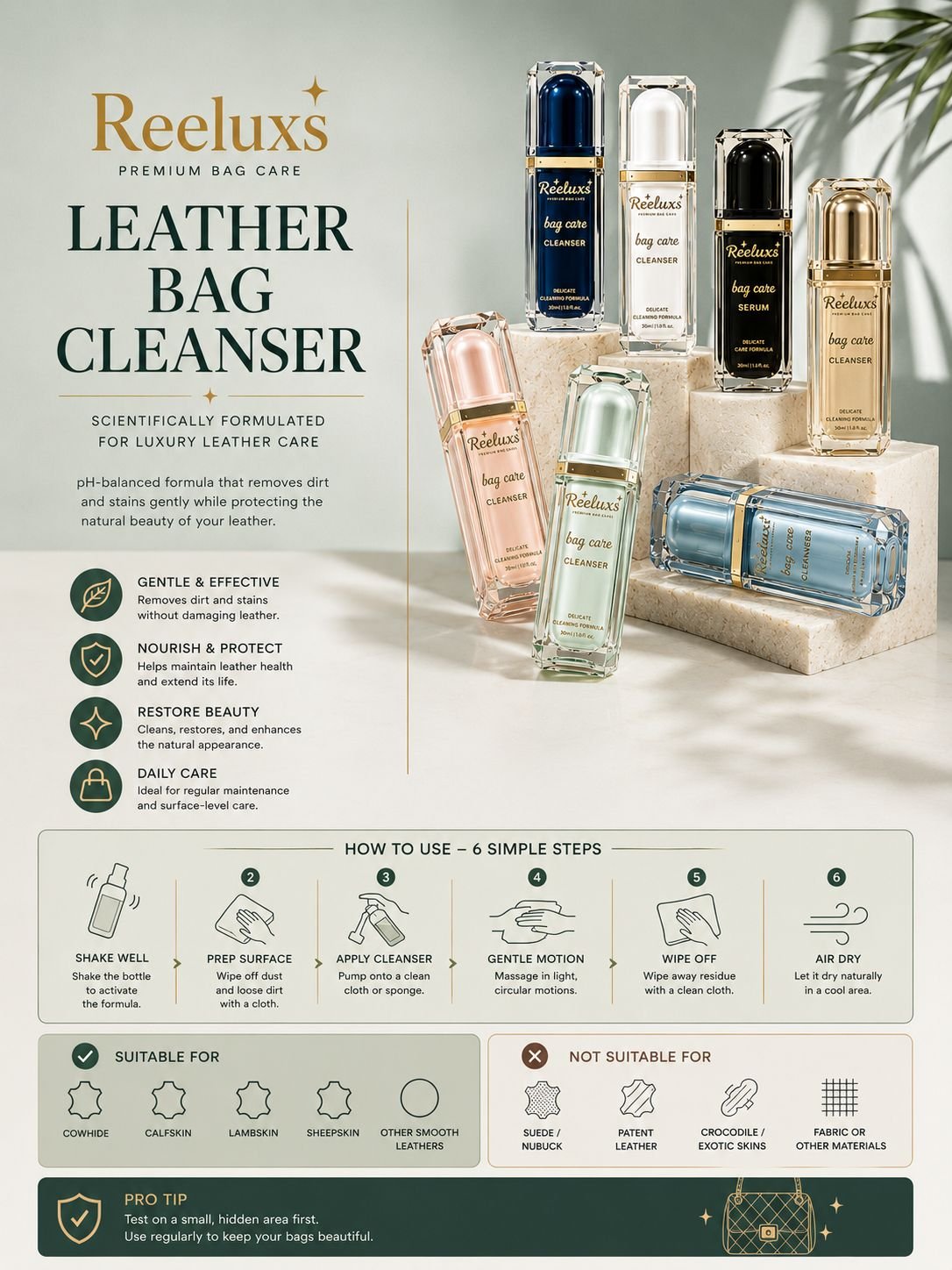 REELUXS Leather Bag Cleanser 1 REELUXS Leather Bag Cleanser