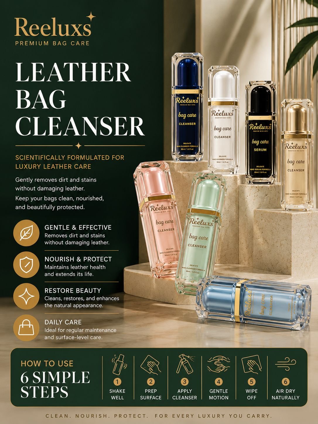 REELUXS Leather Bag Cleanser 2 REELUXS Leather Bag Cleanser - Image 2