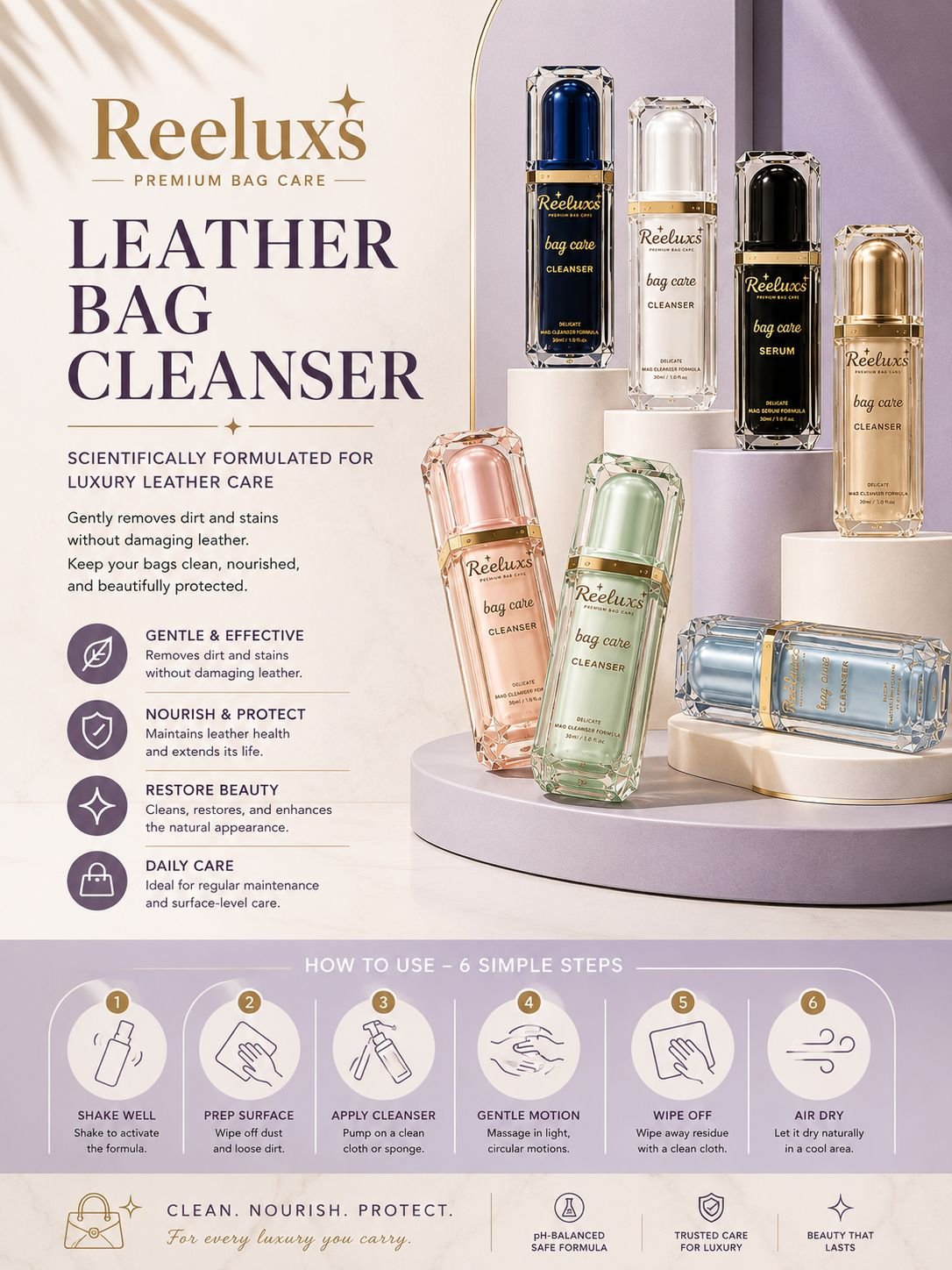 REELUXS Leather Bag Cleanser 5 REELUXS Leather Bag Cleanser - Image 5