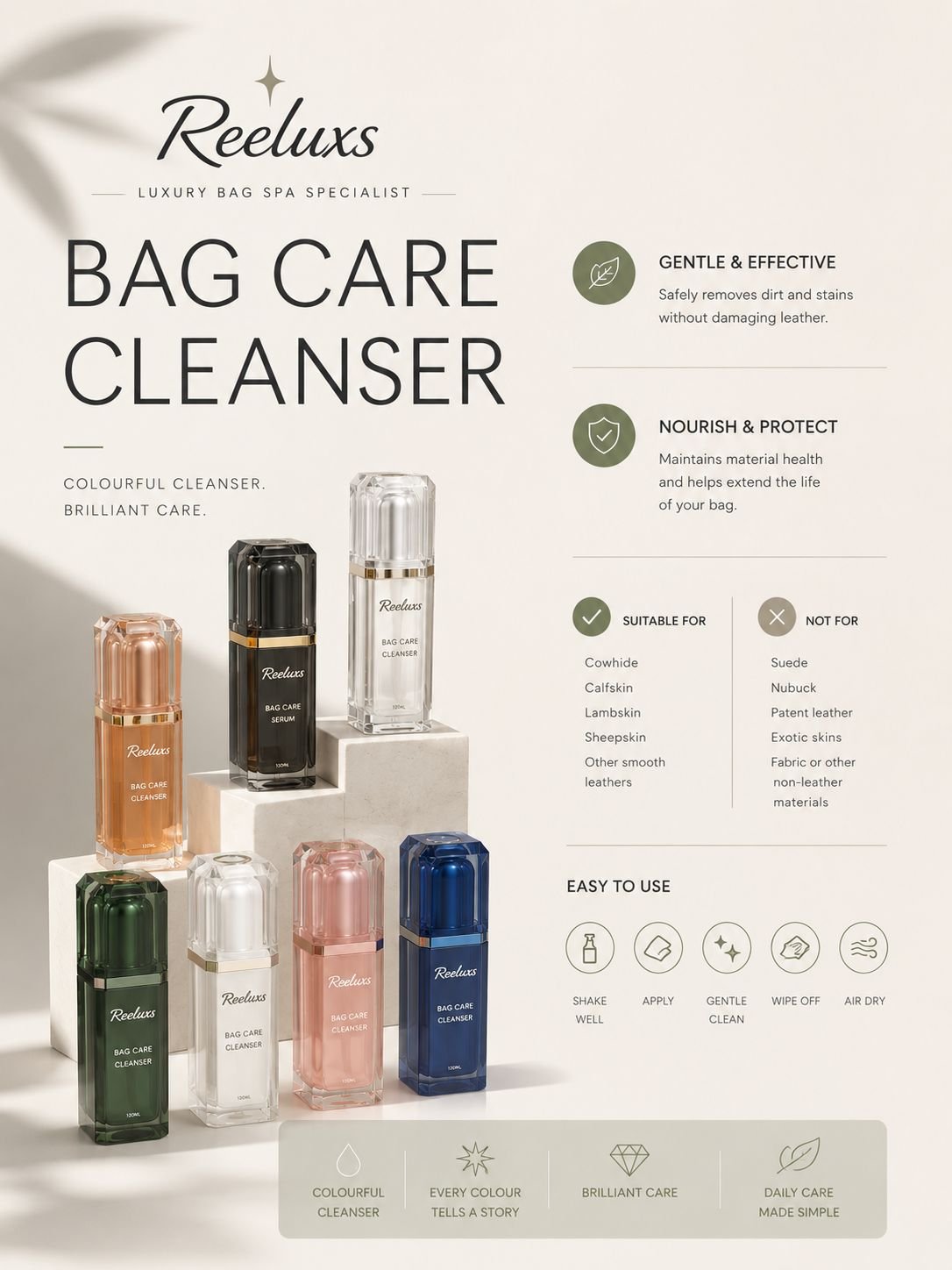 REELUXS Leather Bag Cleanser 12 REELUXS Leather Bag Cleanser - Image 12