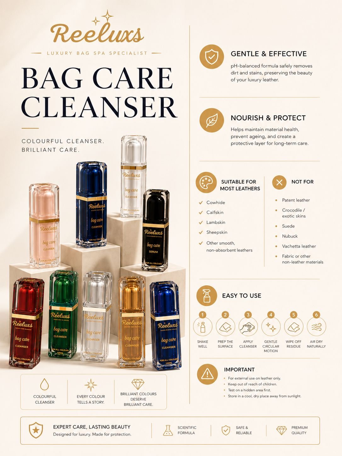 REELUXS Leather Bag Cleanser 16 REELUXS Leather Bag Cleanser - Image 16