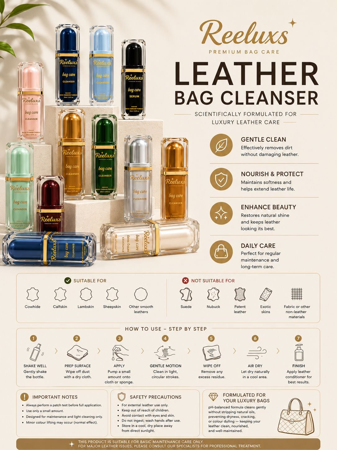 REELUXS Leather Bag Cleanser 17 REELUXS Leather Bag Cleanser - Image 17