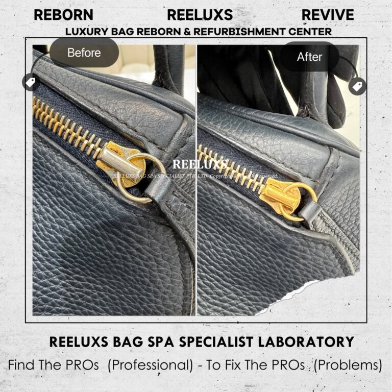 Hermès Lindy Bag Zip Head Metal Faded & Scrtches Re-plating | REELUXS